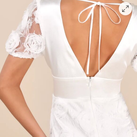 White Midi Dress - Picture 4 of 7